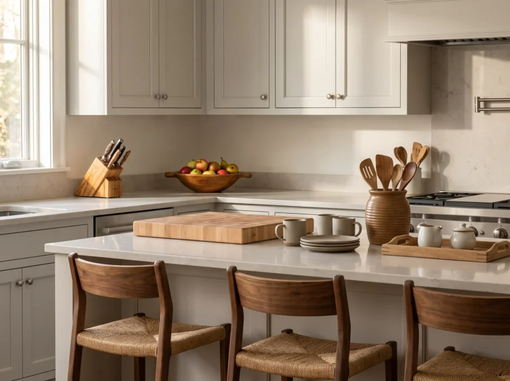 Modern kitchen with wooden elements K
