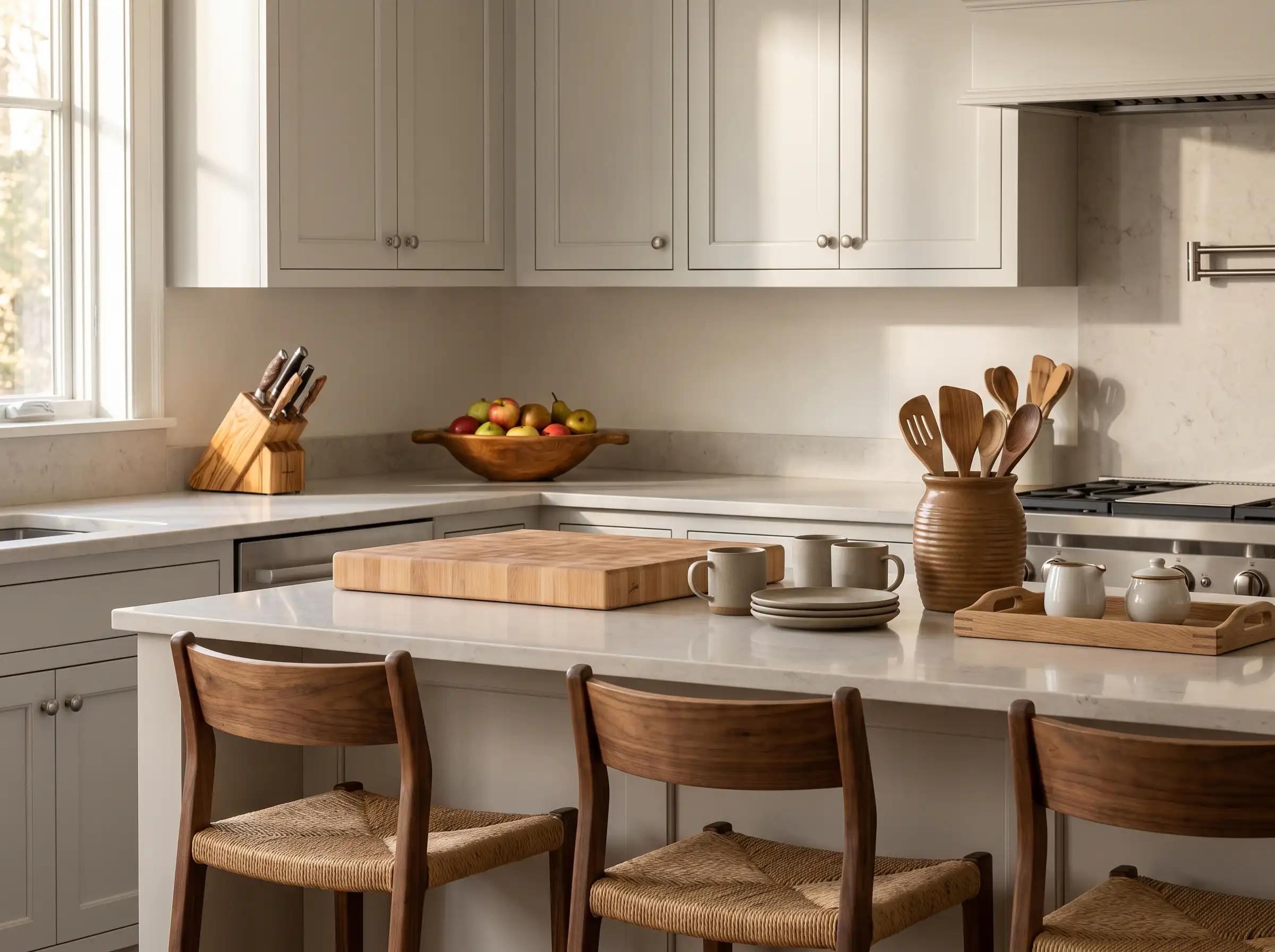 Modern kitchen with wooden elements K