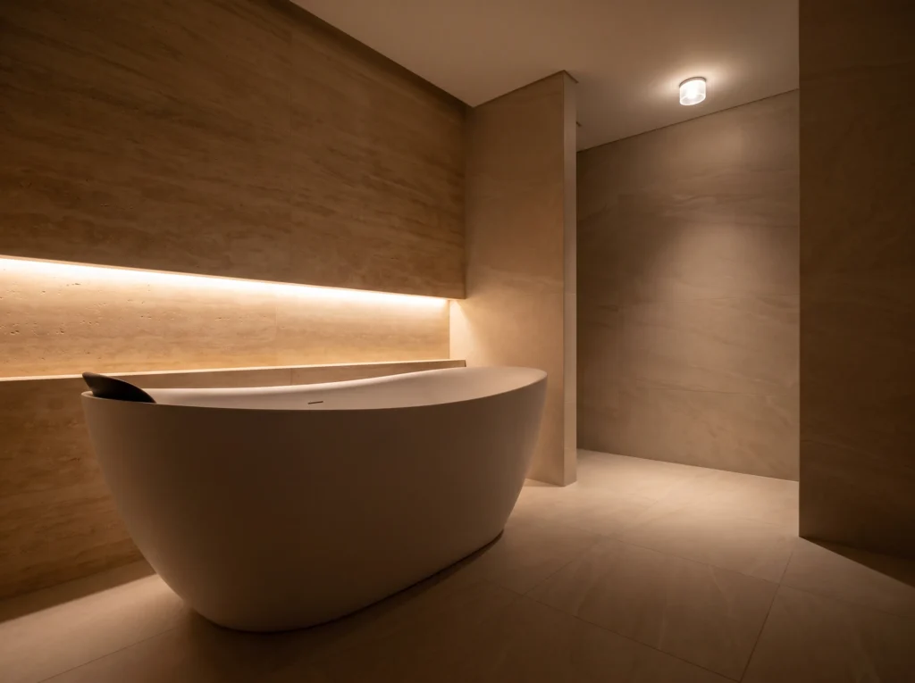 Bathtub with indirect lighting K