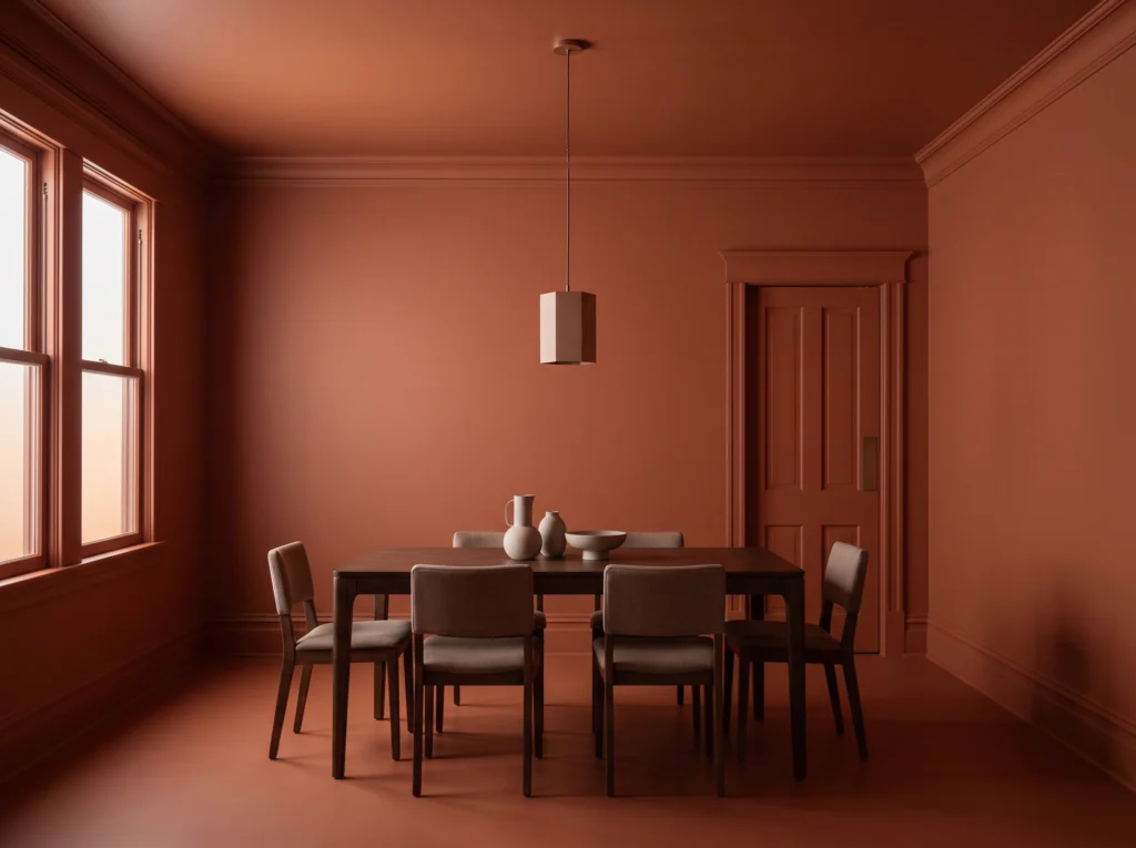Dining room color drenched in paint K